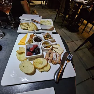 Spinach Dip and Berry Charcuterie Board