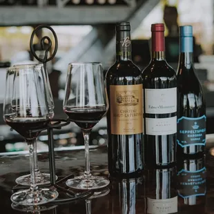 Our Wine list includes wines from regions all over the world, including many boutique and small batch wineries as well as known brands