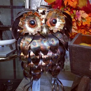 Metal Owl Sculpture