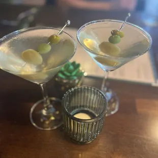 Dirty martinis