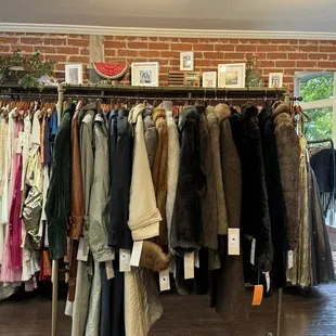 fur coats, formal wear