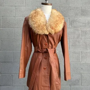 1970's leather penny lane jacket