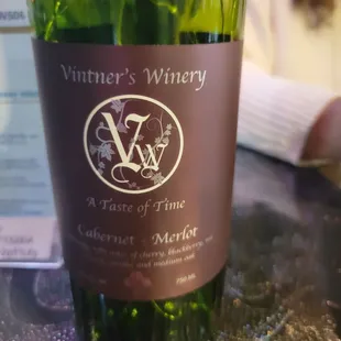 a bottle of wine