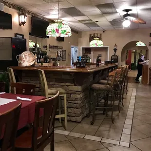 The bar area, where event wine tastings are done