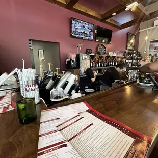 interior, sushi and sashimi