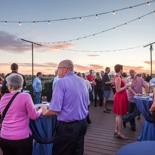 Enjoy a glass of wine and the beautiful views from our rooftop deck