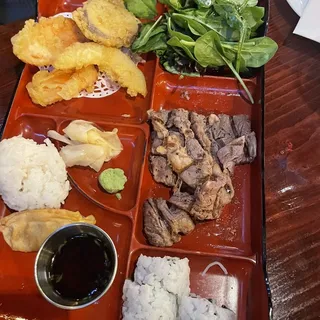 Rib-Eye Steak Bento Box