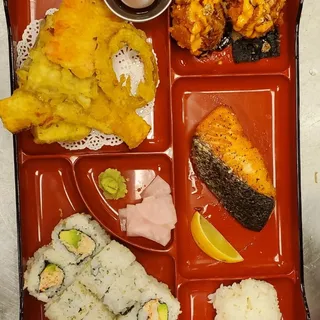 Grilled Salmon Bento Box
