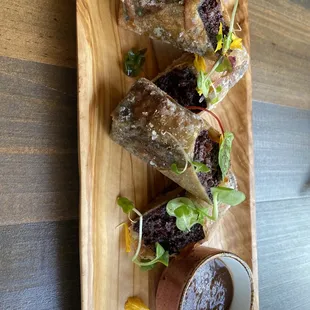 Morcilla Spring Rolls