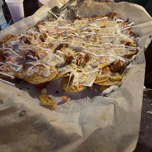 Pulled pork nachos