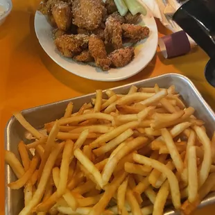 Parmesan chicken &amp; side of French fries