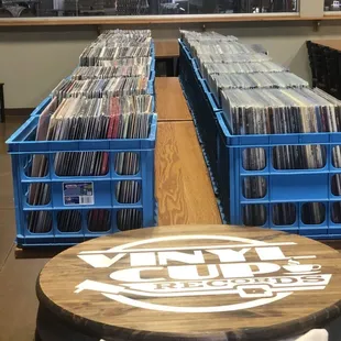 Vinyl brew at a local brewery