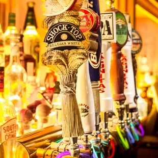 The draft beer accessorized for our 80&apos;s party