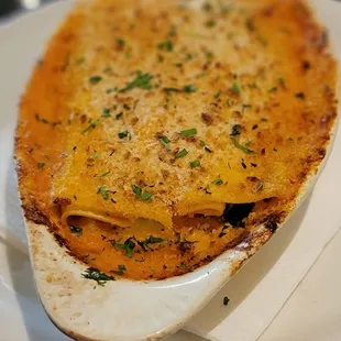 Shrimp cannelloni