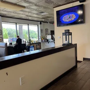 Small view of restaurant from seating area.