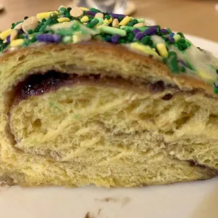 pomegranate cream cheese cross section