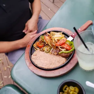 a plate of food on a table
