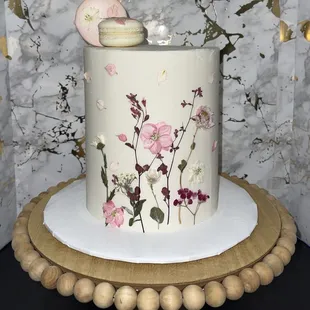 a close up of a cake