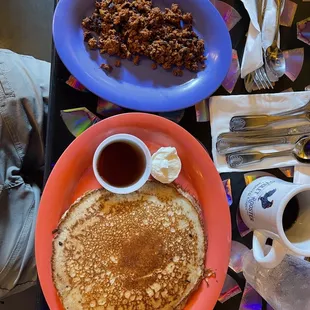 Pancakes &amp; chorizo