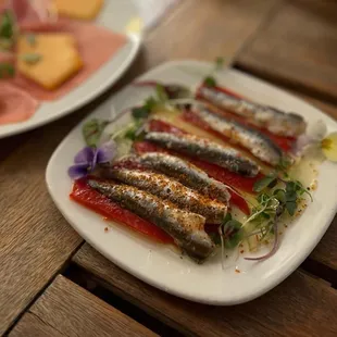 Spanish White Anchovies and Pequillo Pepper