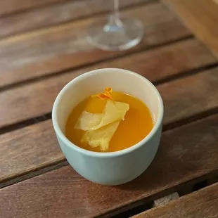 Passion fruit panna cotta