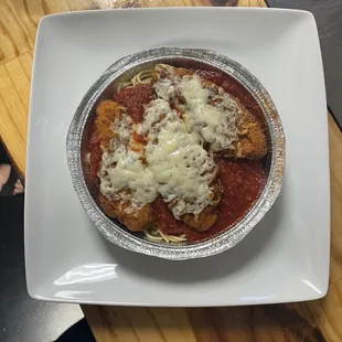 Chicken Parmesan pasta