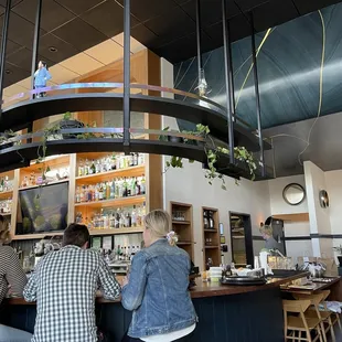 Interior of the bar area at Violet&apos;s in San Francisco.