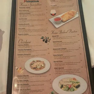 Menu page