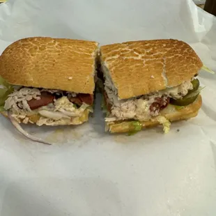 Great portions ! Sandwiches were super good and filling. The homemade sweet garlic sauce was