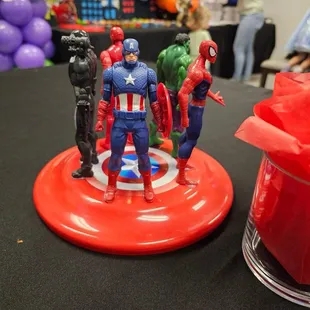 Center pieces for Superhero night