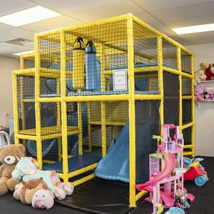 Part of the playground and toy pay area