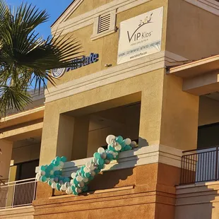 the outside of the building