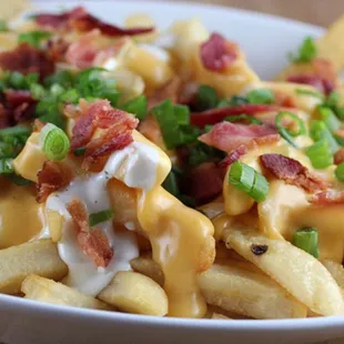 Bacon, Ranch &amp; Cheese fries available now at our deli department