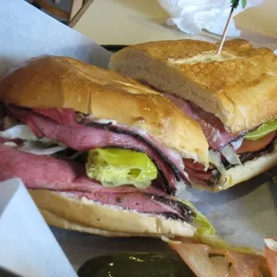 Hot Pastrami Sandwich