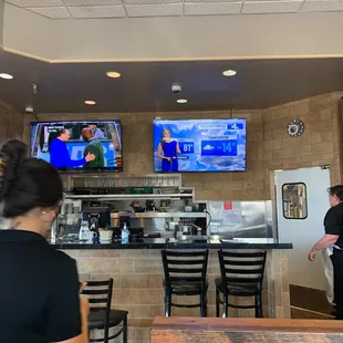 Never noticed the TV's...so weird