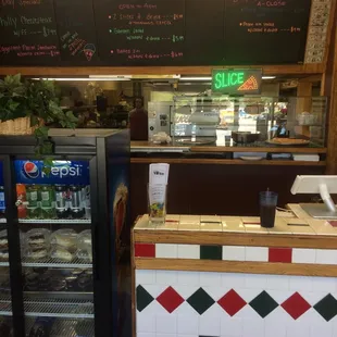 interior, pizza