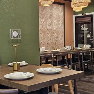 interior, sushi and sashimi