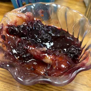 Blackberry cobbler (dessert with the special)
