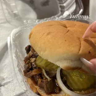 Sliced Beef Sandwich