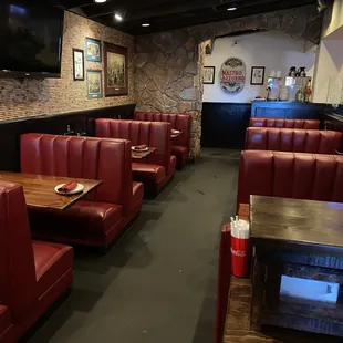 This area is to the left of the main dining room.