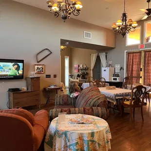 Dining area for breakfast.