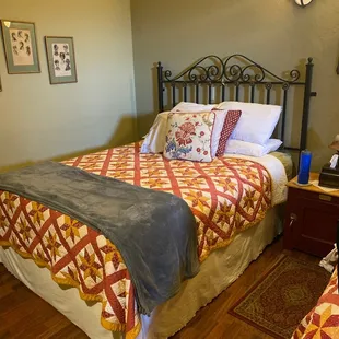 Bed from our bedroom