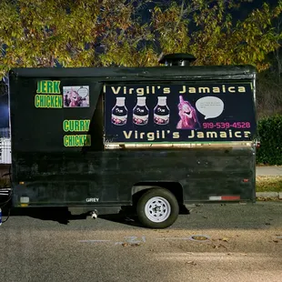 a food truck parked in a parking lot