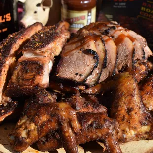 Brisket, Wings, Ribs