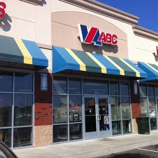 the exterior of a business
