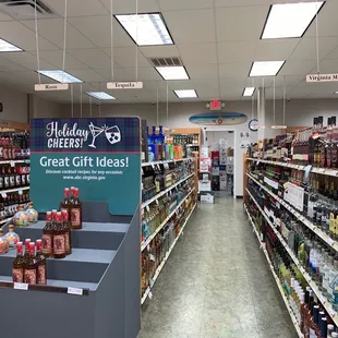 a view of the store's aisles