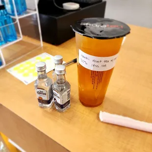 Tea from next door with a splash of tequila