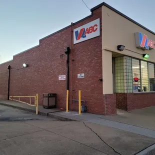 a car parked in front of the building