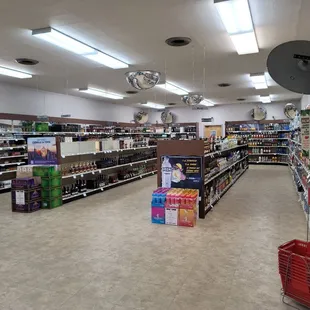 the aisles of the store