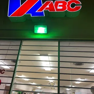 the front of the store